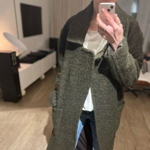 A.F. Vandervost women’s dark green long coat